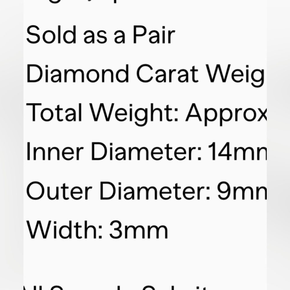 Brand New Diamond Huggies by Zoe Lev - Picture 6 of 6